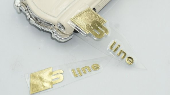 Audi S Line Alüminyum Torpido Ayna Sticker - 4
