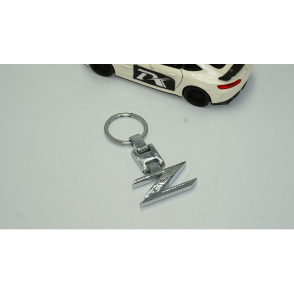 Nissan Fairlady Z 350Z 370Z Z33 Z34 Krom Metal Çift Yön Anahtarlık - 2
