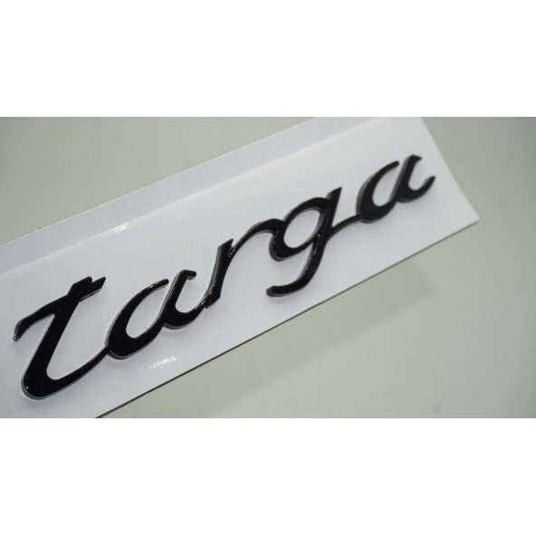 DK Porsche Targa Bagaj 3M 3D Siyah ABS Yazı Logo Amblem