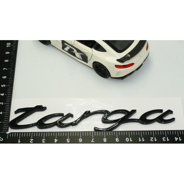 DK Porsche Targa Bagaj 3M 3D Siyah ABS Yazı Logo Amblem - 5