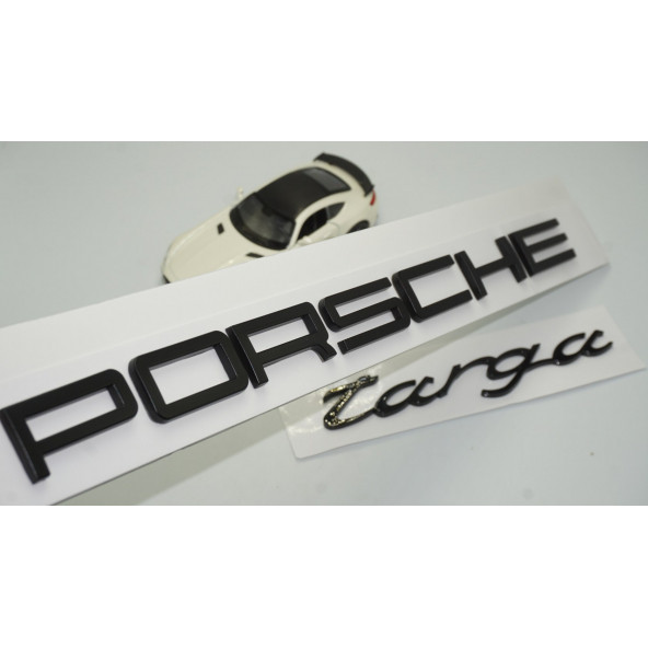 DK Porsche Targa Bagaj 3M 3D Siyah ABS Yazı Logo Amblem Seti
