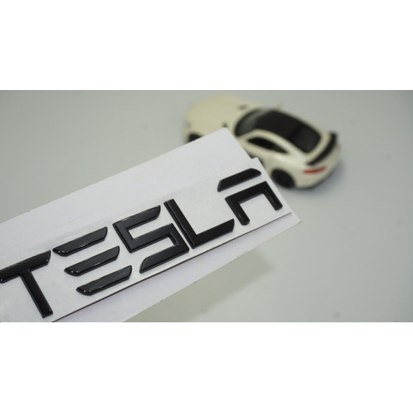 DK Tesla Model 3 Y S X Series Bagaj Siyah Metal 3M 3D Yazı Logo
