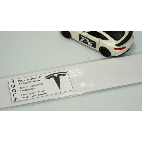DK Tesla Model 3 Y S X Series Bagaj Siyah Metal 3M 3D Yazı Logo - 6