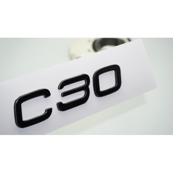 DK Tuning C30 Siyah ABS 3M 3D Bagaj Yazı Logo Volvo İle Uyumlu