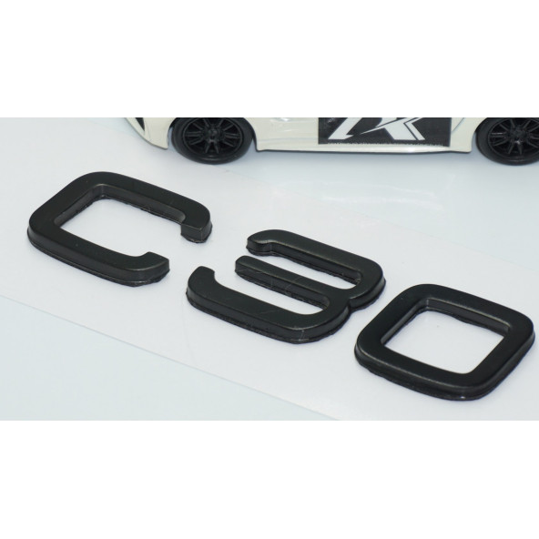 DK Tuning C30 Siyah ABS 3M 3D Bagaj Yazı Logo Volvo İle Uyumlu - 3