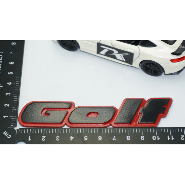 DK Tuning Golf MK2 MK3 Bagaj Siyah Kırmızı Yazı Logo Volkswagen İle Uyumlu - 4