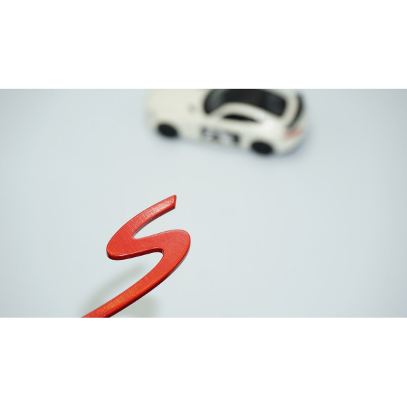 DK Tuning Porsche S Kırmızı ABS Bagaj Logo Arma