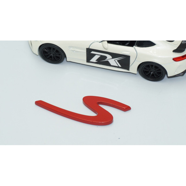 DK Tuning Porsche S Kırmızı ABS Bagaj Logo Arma - 3