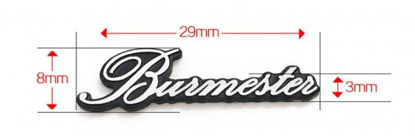 Chrysler SRT 8 Logo Çamurluk Yanı Krom Metal 3M 3D Amblem Seti - 6