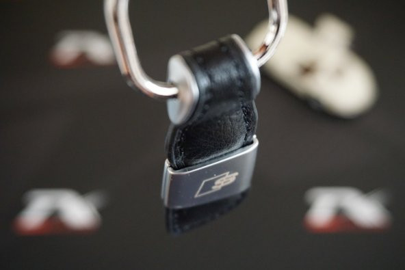 Audi S Logo Orjinal Deri Metal Anahtarlık Orjinal Ürün - 2