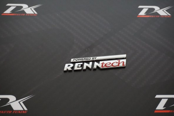 Mercedes Benz Powered By Renn Tech Bagaj Krom Metal Logo