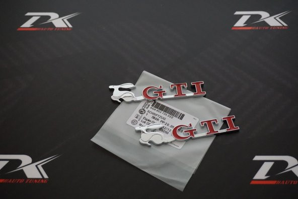 Volkswagen GTİ Running Rabbit Çamurluk Yanı Krom Metal 3M Logo - Resim 7