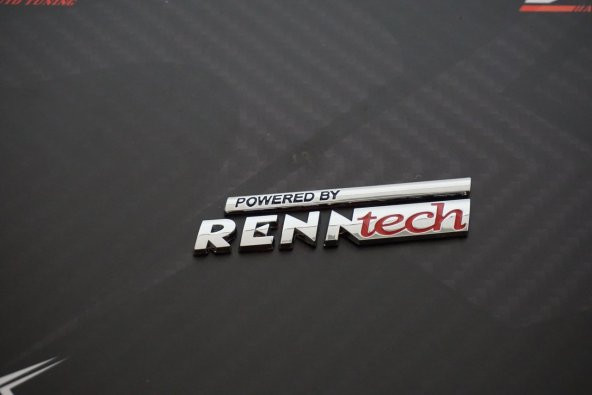 Mercedes Benz Powered By Renn Tech Bagaj Krom Metal Logo - 2