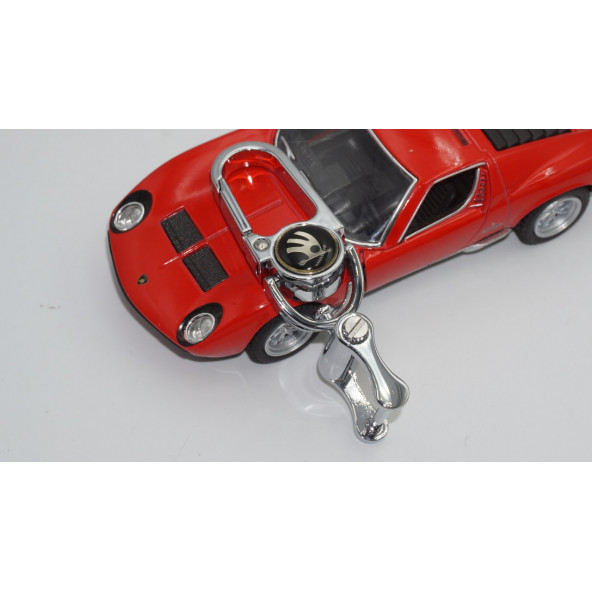 Skoda Logo Krom Metal Stil Anahtarlık New Style - 5