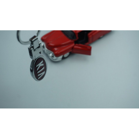 Kia Logo Krom Metal Çift Yön Anahtarlık New Style