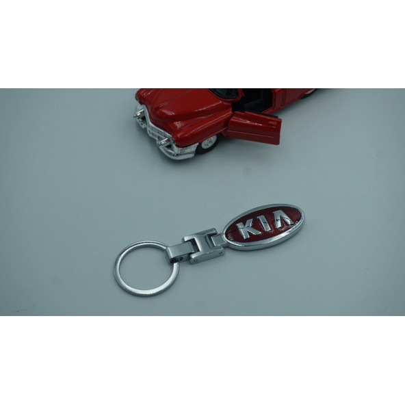 Kia Logo Krom Metal Çift Yön Anahtarlık New Style - Resim 2