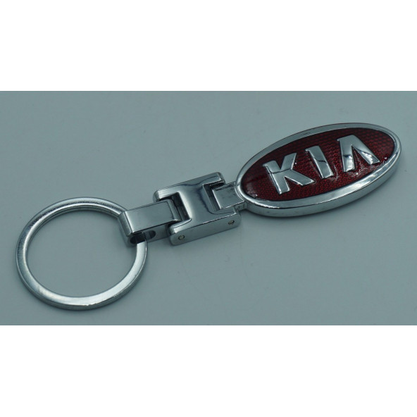 Kia Logo Krom Metal Çift Yön Anahtarlık New Style - Resim 3