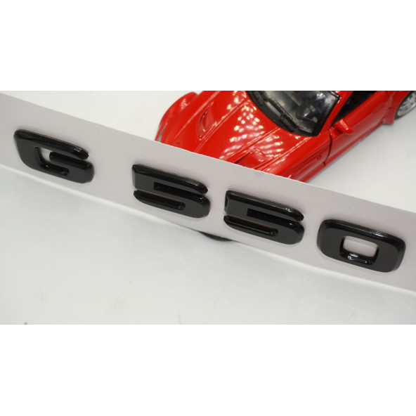 G 550 Bagaj Parlak Siyah ABS 3M 3D Yazı Logo - 4