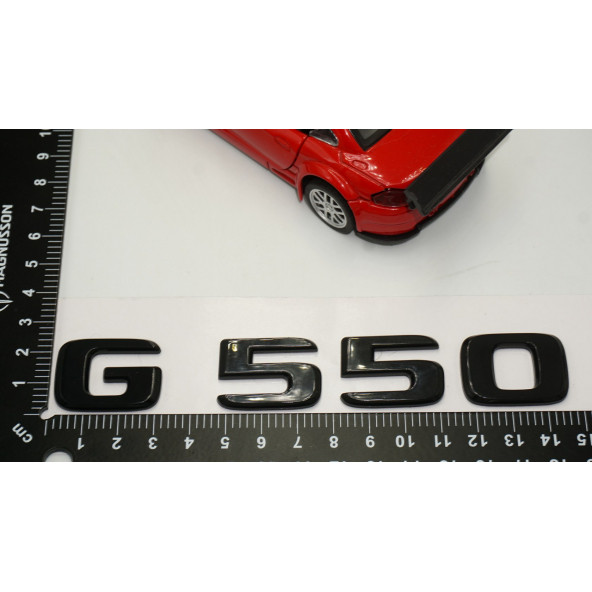 G 550 Bagaj Parlak Siyah ABS 3M 3D Yazı Logo - 5