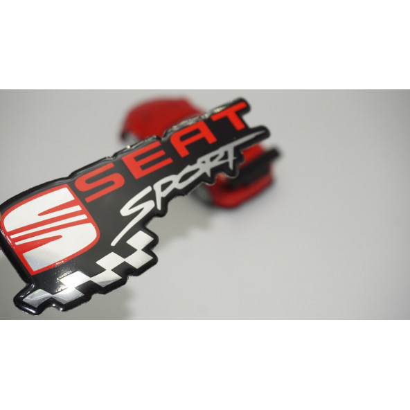 Seat Sport Logo Epoksi ABS Bagaj 3M 3D Logo Arma