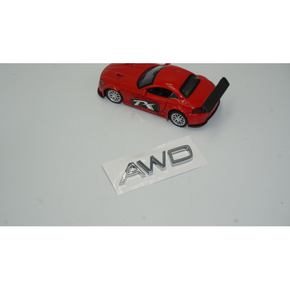 Volvo AWD XC60 XC90 S60 S80 S60L V40 V60 3M Krom Bagaj Yazı Logo - 2