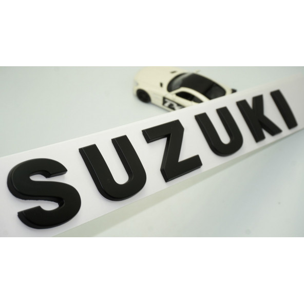DK Suzuki Bagaj 3M 3D Siyah ABS Yazı Logo Amblem 29x4 Cm