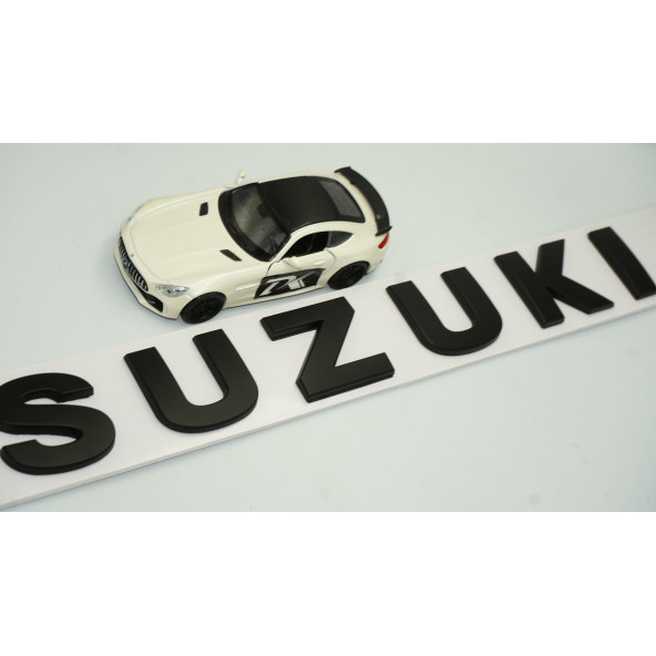 DK Suzuki Bagaj 3M 3D Siyah ABS Yazı Logo Amblem 29x4 Cm - 2