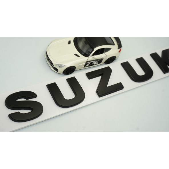 DK Suzuki Bagaj 3M 3D Siyah ABS Yazı Logo Amblem 29x4 Cm - 3