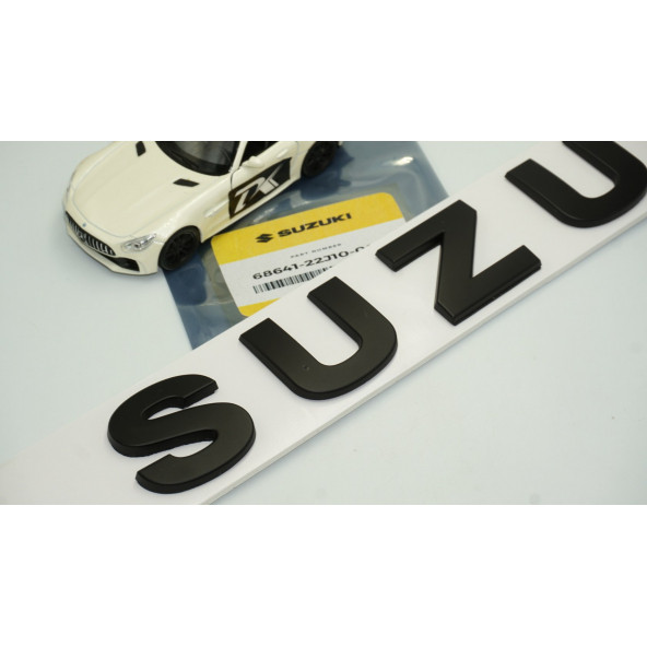 DK Suzuki Bagaj 3M 3D Siyah ABS Yazı Logo Amblem 29x4 Cm - 5