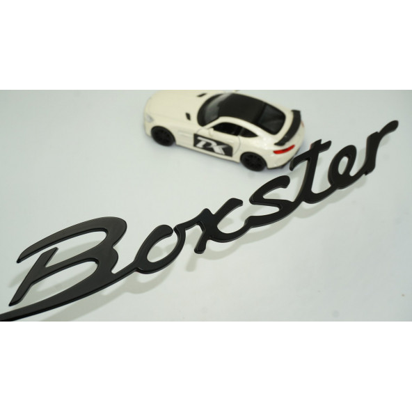 DK Porsche Boxster Bagaj 3M 3D Siyah ABS Eski Model Yazı Logo Amblem