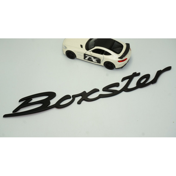 DK Porsche Boxster Bagaj 3M 3D Siyah ABS Eski Model Yazı Logo Amblem - Resim 2