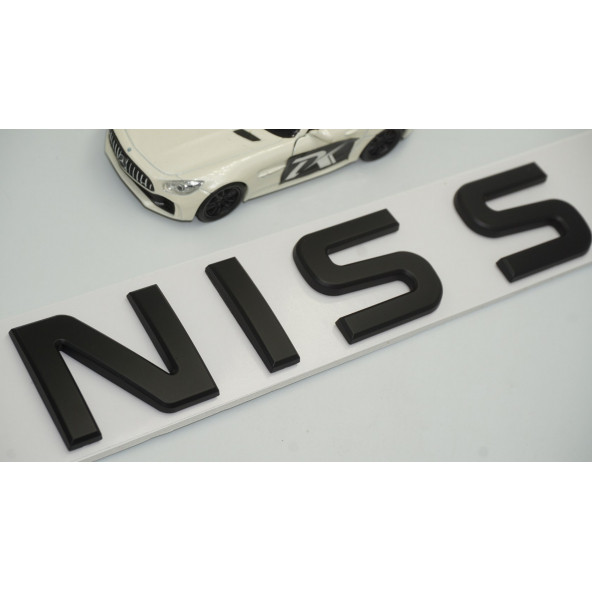 DK Nissan Bagaj 3M 3D Mat Siyah ABS Yazı Logo Amblem 29x4 Cm - 3