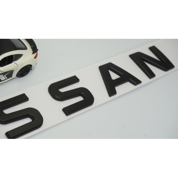 DK Nissan Bagaj 3M 3D Mat Siyah ABS Yazı Logo Amblem 29x4 Cm - 4