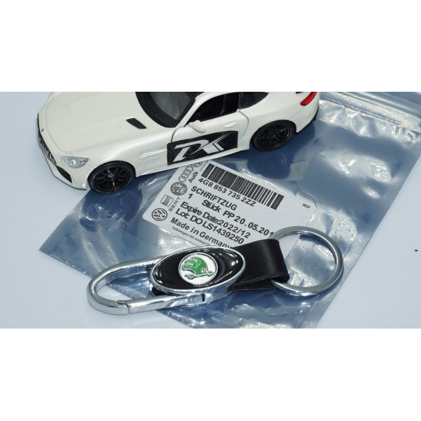 DK Tuning Skoda Logo Deri Metal Anahtarlık - 5