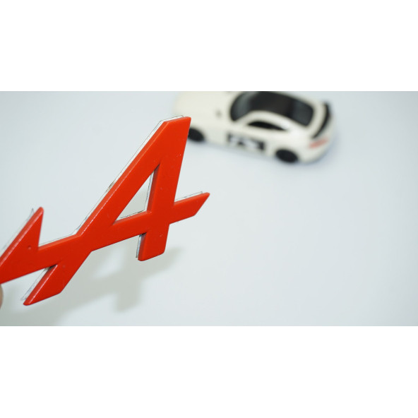 DK Tuning Alpine F1 Kırmızı ABS 3M Bagaj Yazı Logo Renault İle Uyumlu