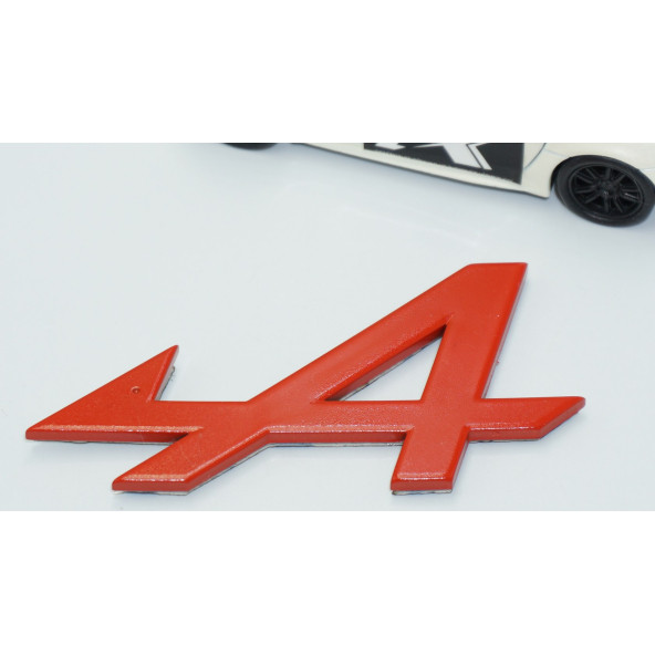 DK Tuning Alpine F1 Kırmızı ABS 3M Bagaj Yazı Logo Renault İle Uyumlu - Resim 3