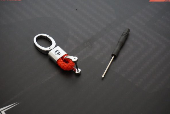 Nissan Logo Stil Hasır Desen Anahtarlık K - 3