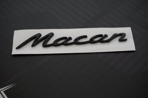 Porsche Macan Metal 3M Bagaj Logo Orjinal Ürün - 3