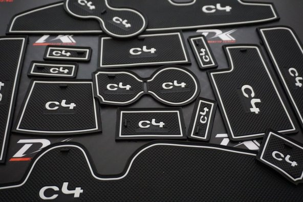 Citroen C4 2016 2017 Modeller Araç İçi Silikon Kaymaz Ped Kaplama - Resim 3