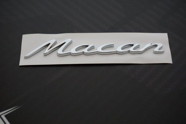 Porsche Macan Metal 3M Bagaj Logo Orjinal Ürün - 4
