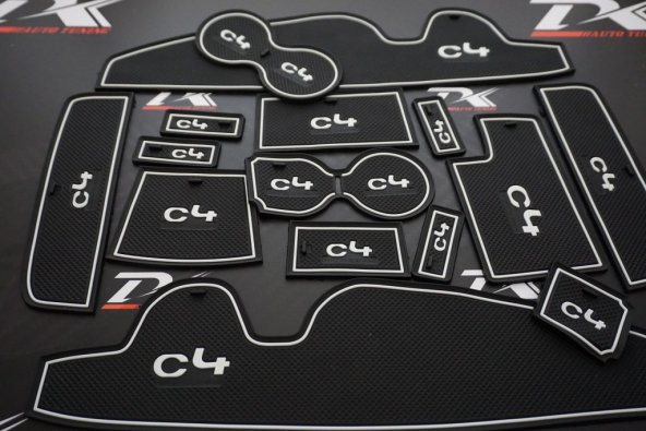 Citroen C4 2016 2017 Modeller Araç İçi Silikon Kaymaz Ped Kaplama - Resim 5