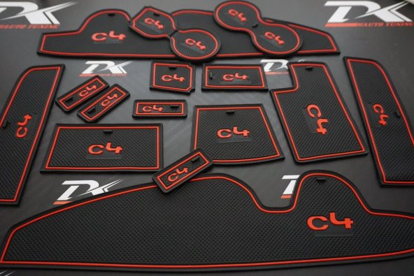 Citroen C4 2016 2017 Modeller Araç İçi Silikon Kaymaz Ped Kaplama - Resim 6