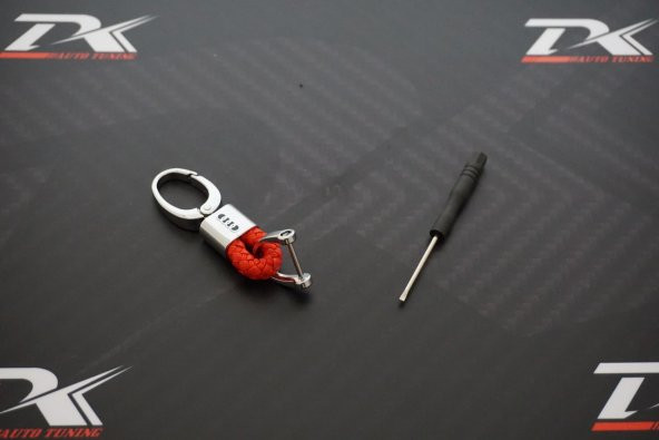 Audi Logo Stil Hasır Desen Anahtarlık K - 6