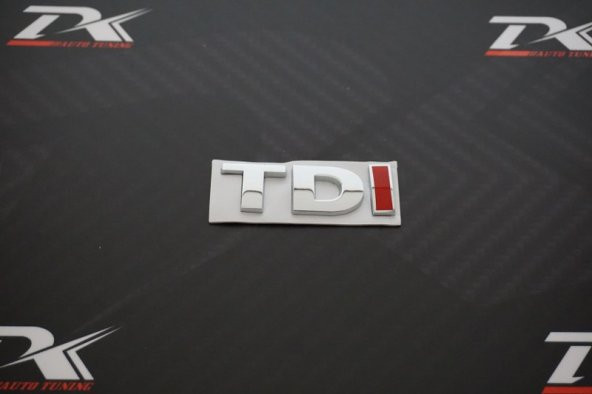 Volkswagen TDİ Bagaj Krom Metal 3M 3D Yazı Logo Arma - 6