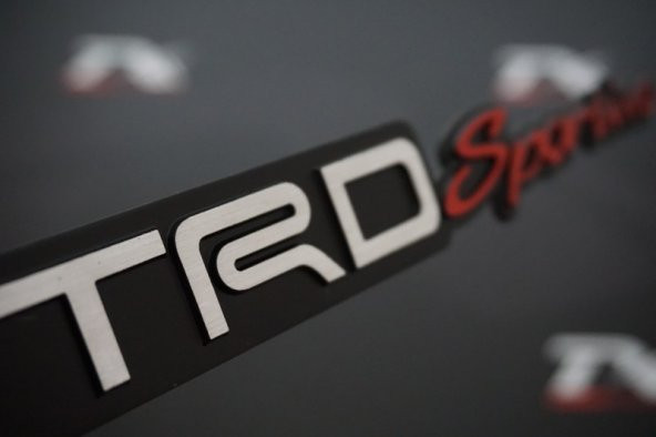 Toyota TRD Sportivo Bagaj 3M 3D Krom Metal Logo Amblem New Style - 2