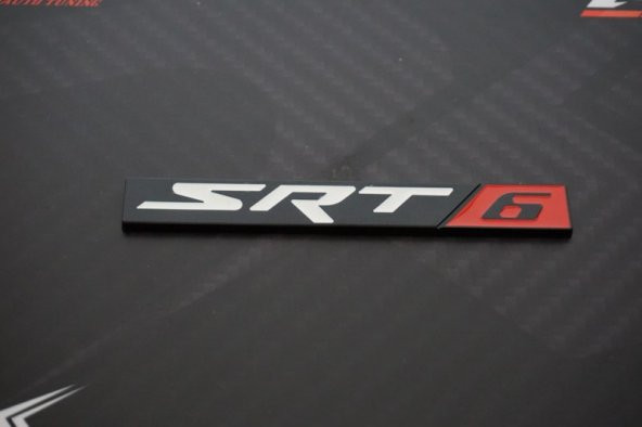 Dodge SRT 6 Krom Metal Bagaj 3M 3D Logo - 2