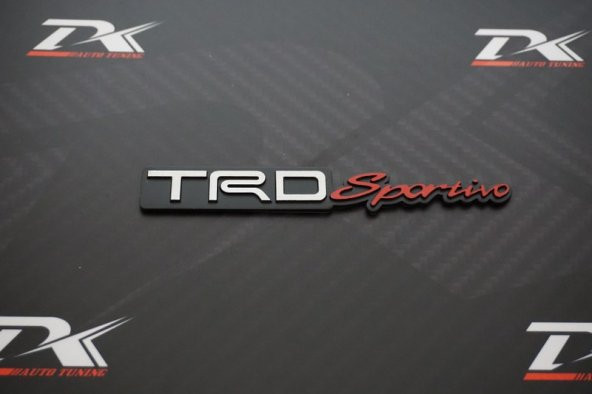 Toyota TRD Sportivo Bagaj 3M 3D Krom Metal Logo Amblem New Style - 6
