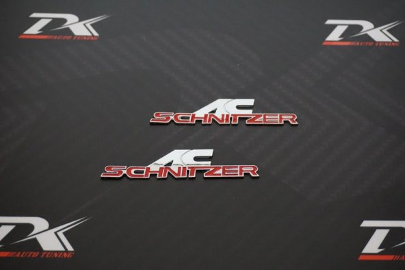 BMW AC Schnizer Çamurluk Yanı Krom Metal 3M 3D Yazı Logo - 4