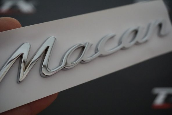 Porsche Macan Metal 3M Bagaj Logo Orjinal Ürün - 2