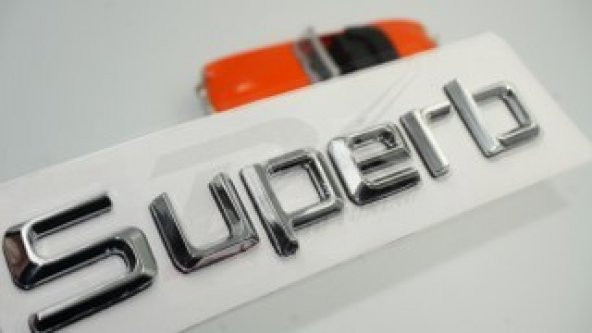 Skoda Superb Yeni Nesil Bagaj Krom ABS 3M 3D Yazı Logo Amblem ürün görseli